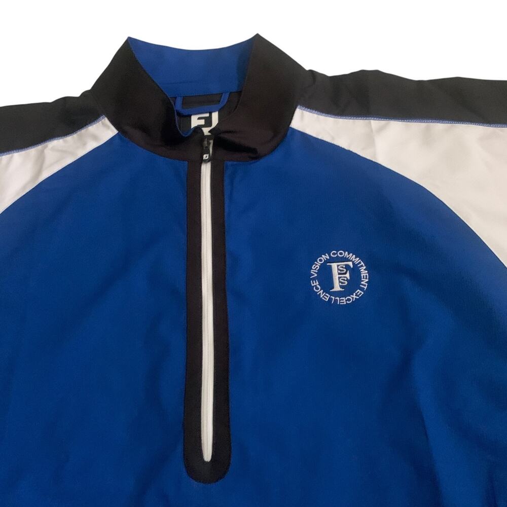 FootJoy Men' Size XL Golf 1/2 Zip Pullover Short Sleeve Logo Golf Shirt - Picture 12 of 16